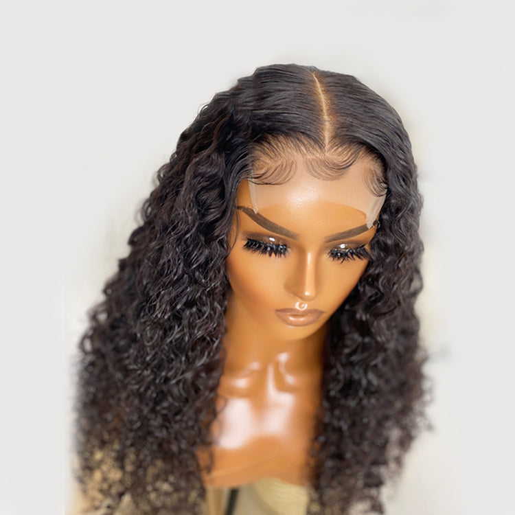 5x5 HD Glueless Lace Closure Deep Wave Wig