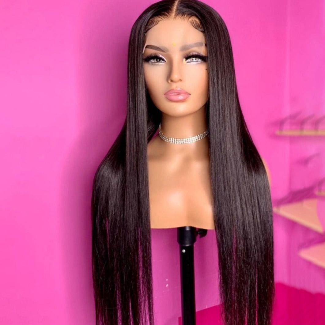 5x5 HD Glueless Lace Closure Straight Wig