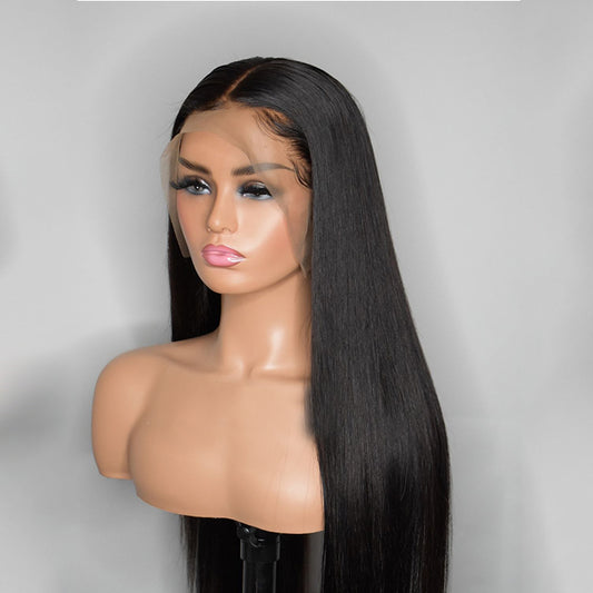 Transparent Straight Hair 13x4 Lace Frontal Wig 150% - 180% Density
